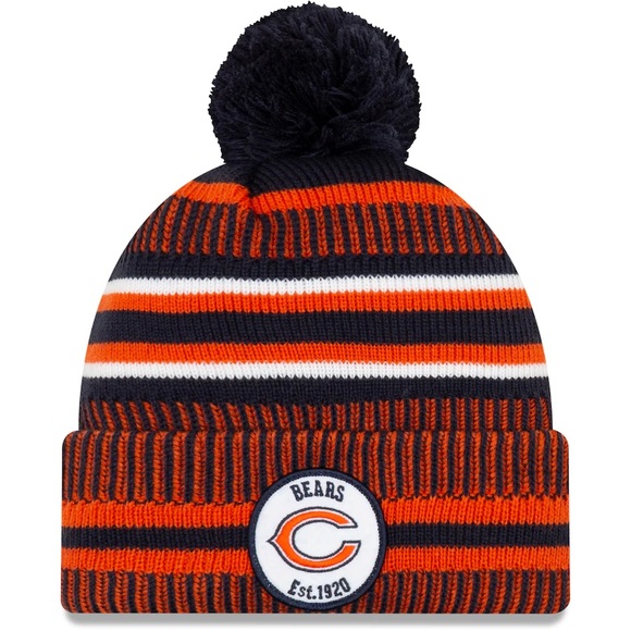 Chicago Bears Knit Hat New Era 2019 Sports On Field Sideline Home NFL NEW OSFM - Picture 1 of 6